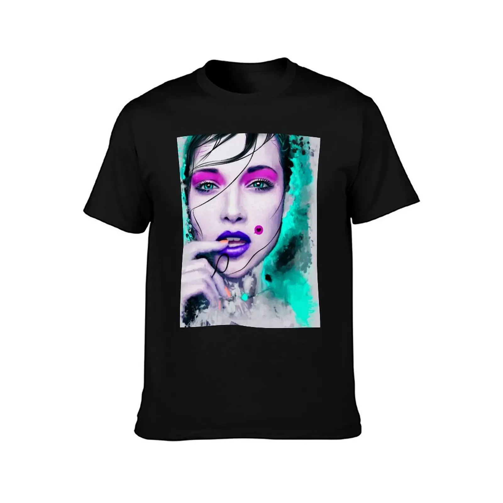 Weightless - Illustration T-Shirt, Summer Casual Cotton Tee, Oversized Streetwear Tops, Vintage Graphic Print, Unisex Men Women