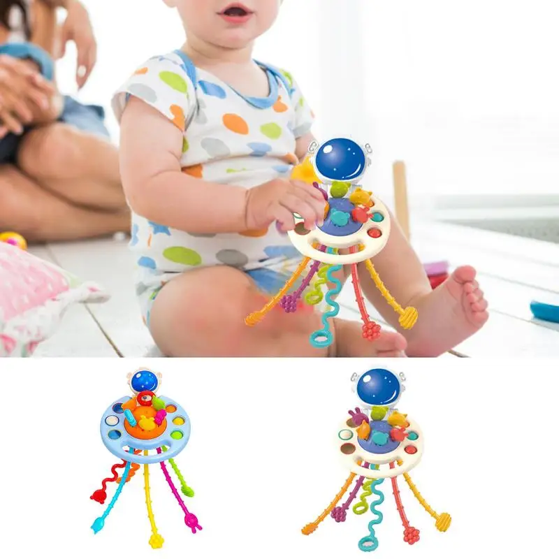 

Silicone Pull String Activity Toy Skills Development Educational Baby Sensory Toys 18 Months First Birthday Gift For Boys Girls