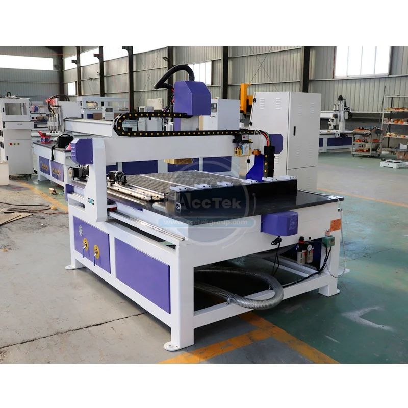 2023 AccTek CNC Router With Ballscrew Transmission Woodworking Equipment For Door Table Plate Processing Machine