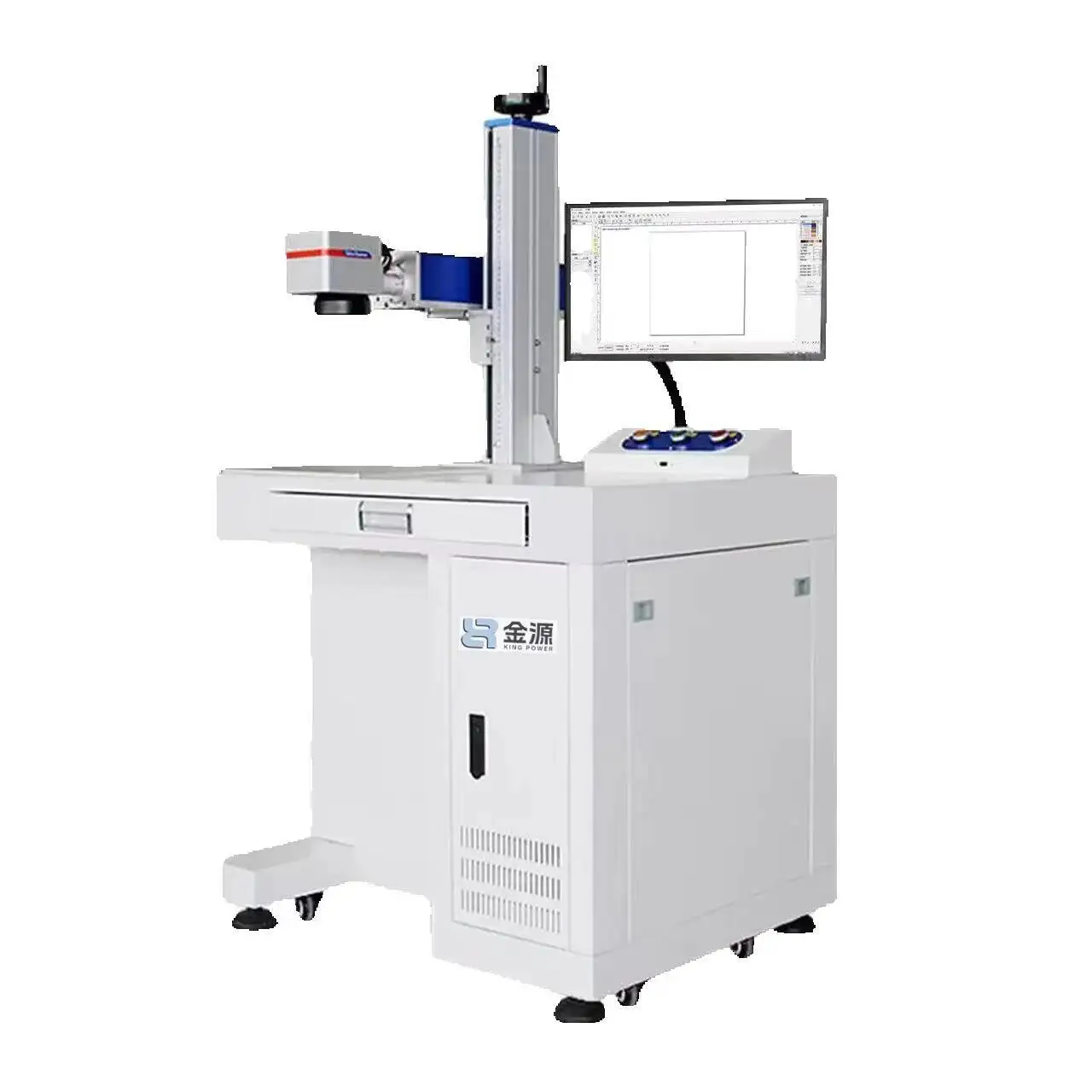 

Настольная интегрированная волоконная лазерная маркировочная машина 20 Вт/30 Вт, небольшой автоматический портативный гравер для металлических пластин, напряжение 220 В