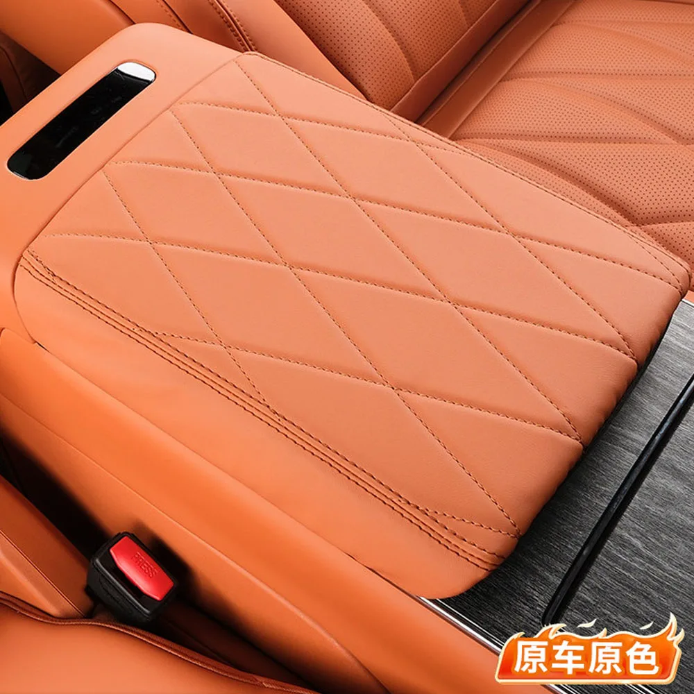 Leather Protective Cover For Armrest Box For BYD Great Tang Da Tang Car Accessories Scratch-resistant And Wear-resistant