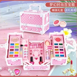 With Cosmetic Case Makeup Toy Kits Portable Playset Kids Washable Makeup Girls Toys For Kids Toddlers Girls Present Gift
