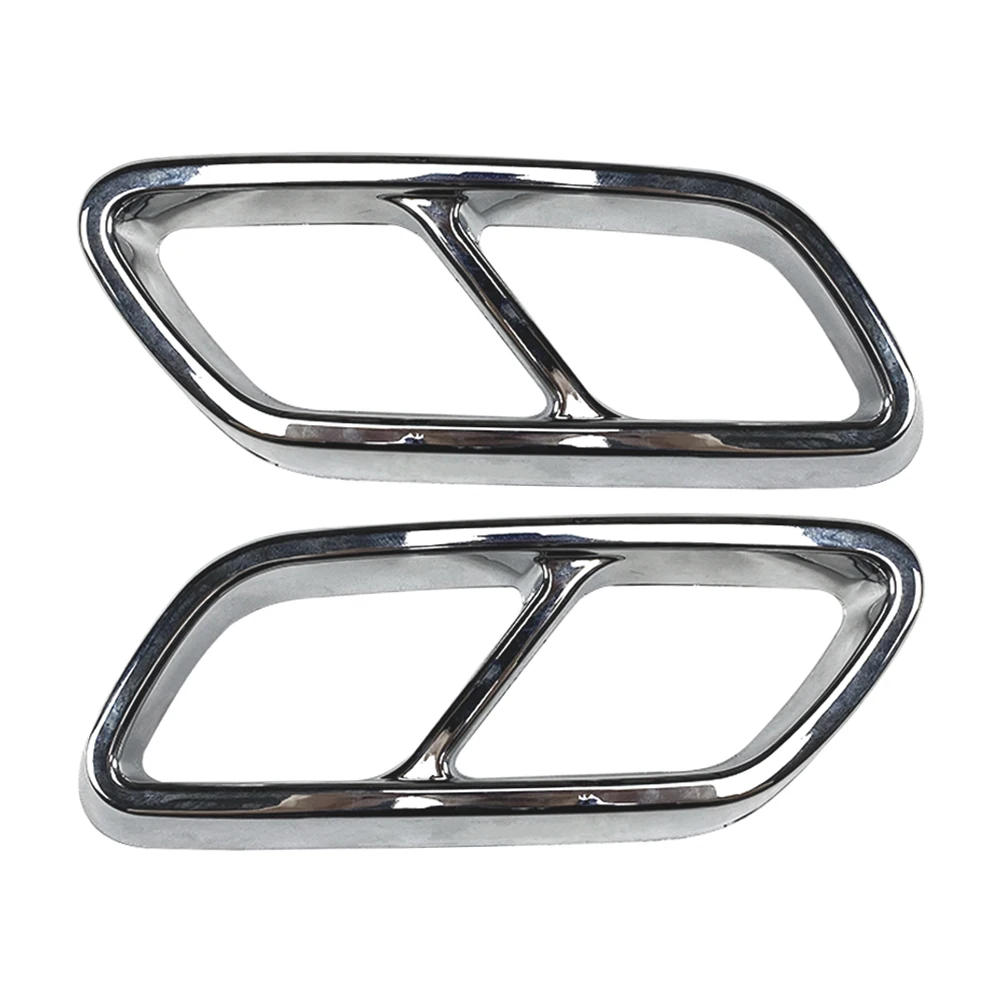 W206 Car Rear Exhaust Muffler Tail Pipe Cover Trim For Mercedes Benz C-Class W206 ABS Accessories