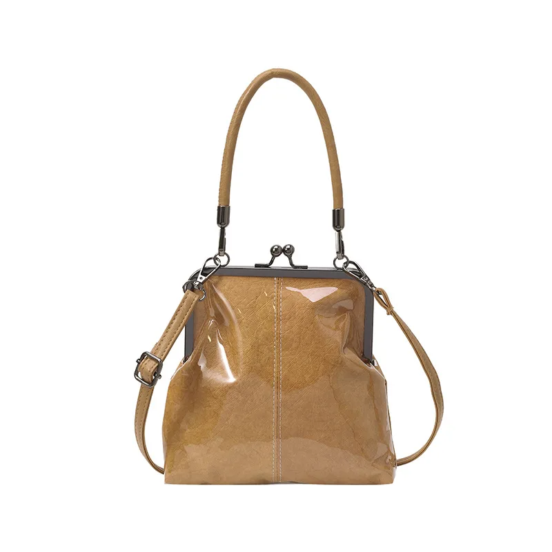 

Универсальная сумка через плечо в стиле ретро с зажимом, модная новая сумка 2025 года, женская повседневная весенняя сумка в корейском стиле