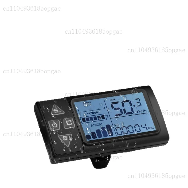 

Electric Bicycle S861 LCD Screen Display 6PIN for 24V 36V 48V Ebike Manual Control Speedmeter Waterproof Connector