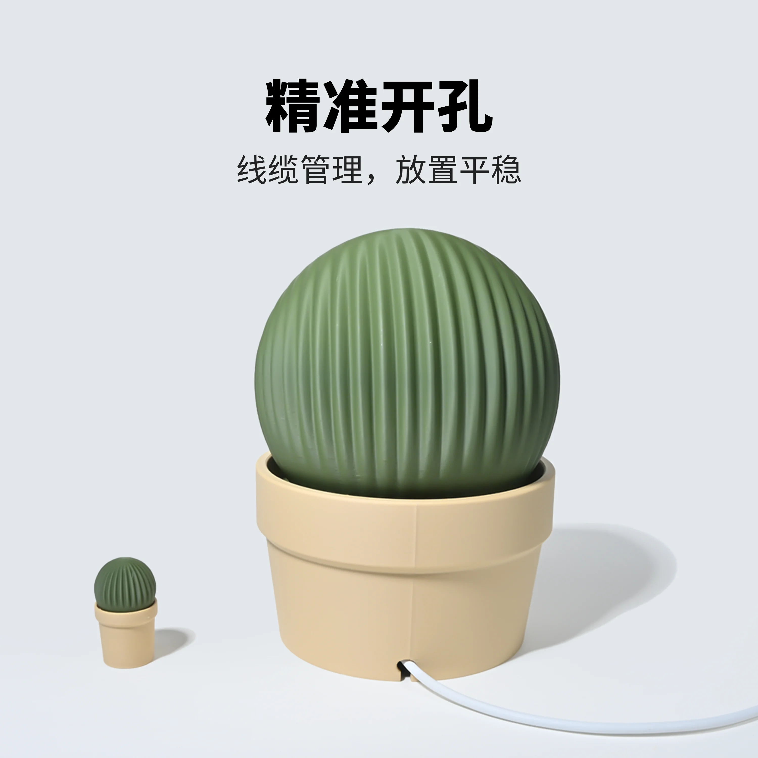 Bracket Pengisi Daya Nirkabel Bentuk Kaktus Original untuk Magsafe 25W Generasi ke-2 dengan Kabel Kepang dan Basis Magnetik