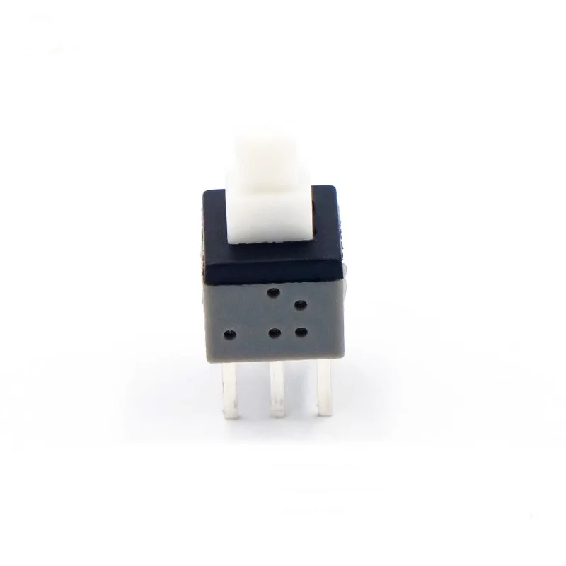 5PCS/LOT  PB-22E60 Self-locking key switch 5.8*5.8mm self-locking switch Import shrapnel six-pin bubble machine key