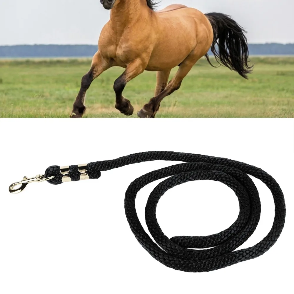 PP Horse Lunge Line Heavy Duty High Tensile Horse Lunge Rope With Snap Hook Thickened Rope Horse Training Rope Large Horses