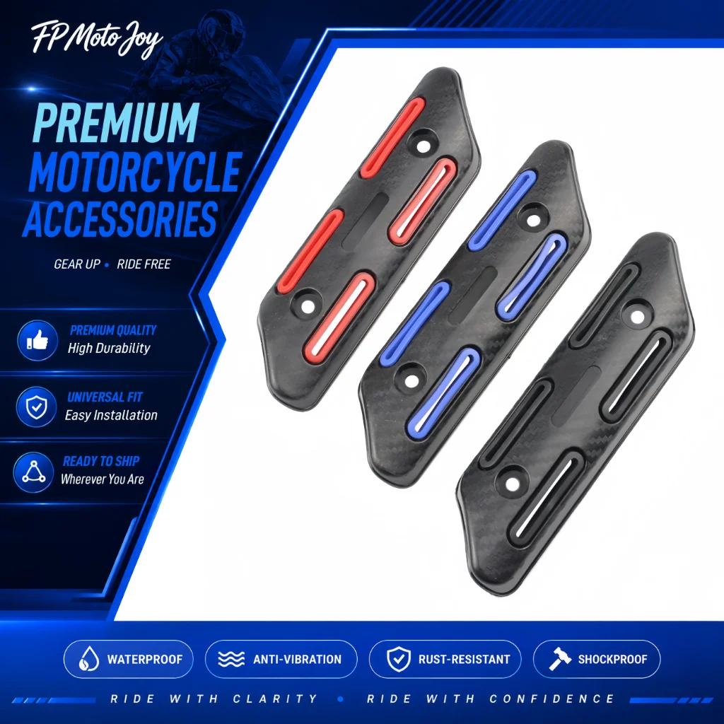 Universal Motorcycle Exhaust Heat Insulation Protector Retrofit Motorbike Exhaust Anti-Scald Heat Shield Guard