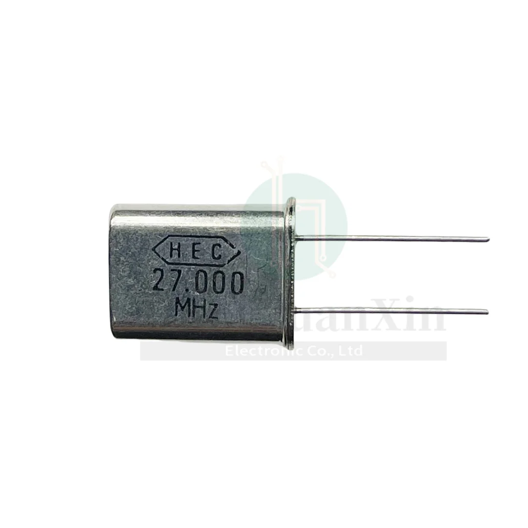 50PCS/ In-line passive crystal oscillator 27MHZ HC-49U 27M genuine 27.000MHZ