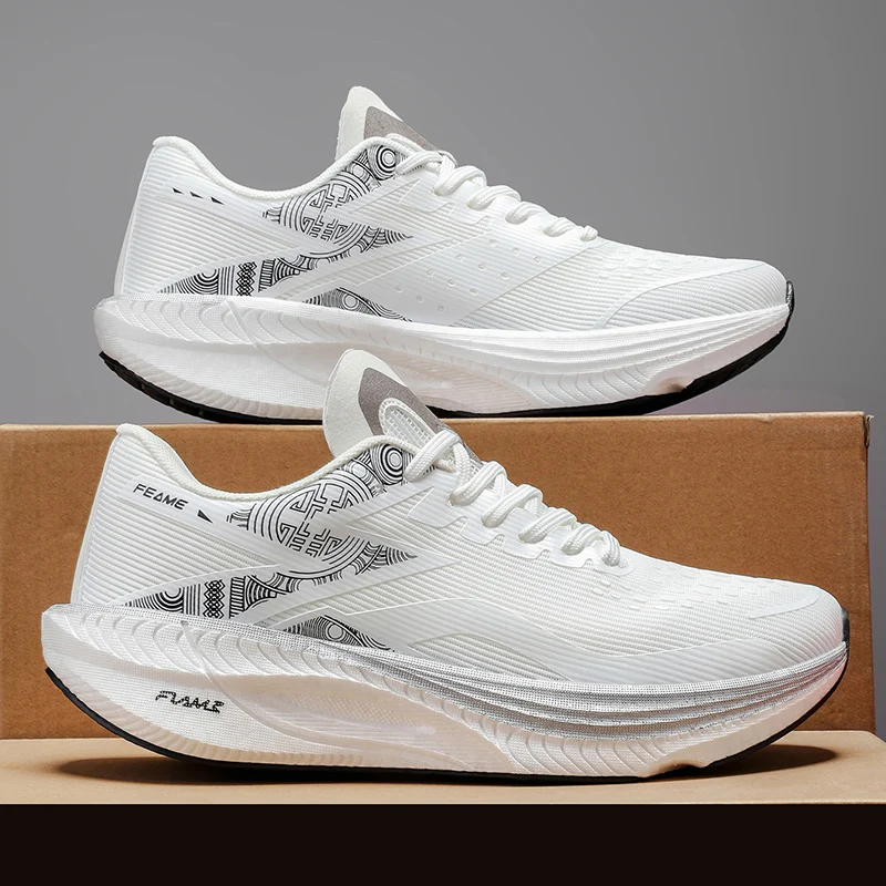 Men's Running Shoes, Lightweight Carbon Plate Sports Shoes, Youth Running Shoes, Couple's Shoes, Soft Sole, Shock-Absorbing, Non-Slip, Daily Commuting, Fitness, Travel, Dating, Shopping, Gym, Casual Sports Shoes