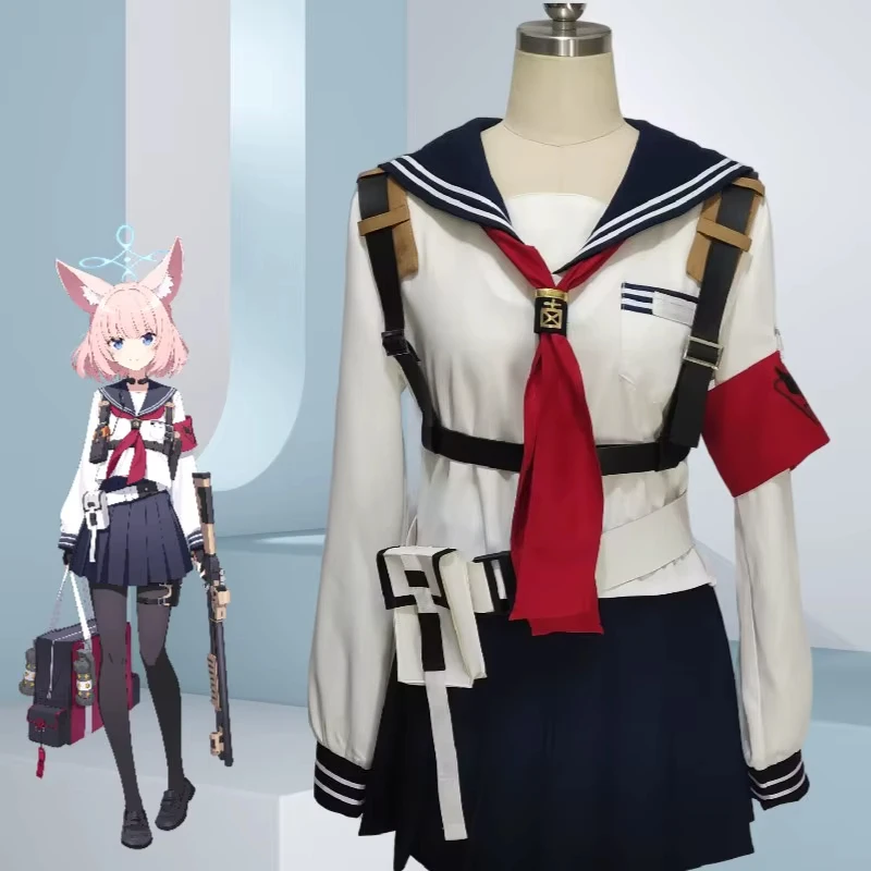 

COSMART Blue Archive Niko Game Suit Sweet Lovely Uniform Cosplay Costume Halloween Carnival Party Role Play Outfit
