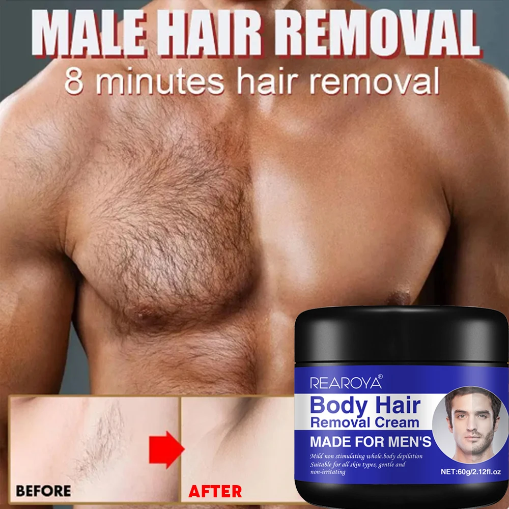 Men\'S Painless Hair Removal Cream Mild Non Irritating Hair Removal Cream Body Arm Armpit Leg Gentle Refreshing Hair Removal