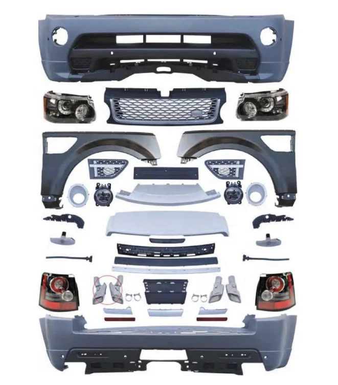 

Body Kit Suitable for Land Range Rover Sport L320 Facelift (2005-2013) Autobiography Design Front Rear Bumper with Headlight
