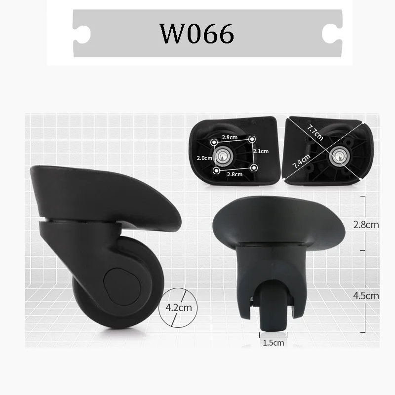 For SMOOIRE W066 “Pressure-resistant and Crack-resistant” Luggage Wheel Accessories Omni-directional Wheels Quiet and Smooth