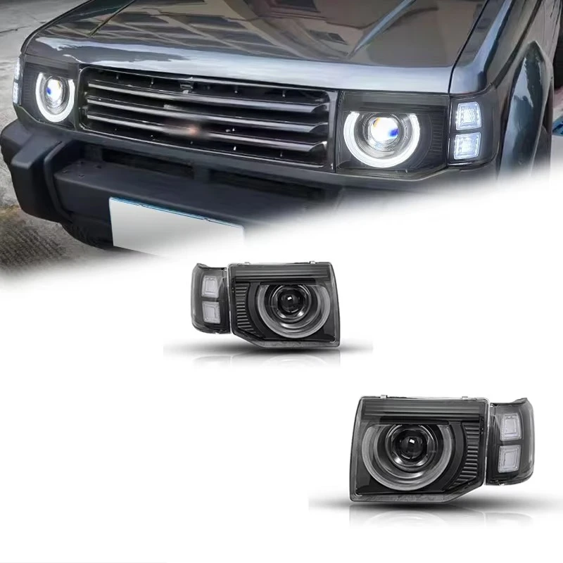 

Автомобильные фары FT для Pajero V32, 1992-2001, светодиодные проекционные фары, дневные ходовые огни, автомобильные аксессуары