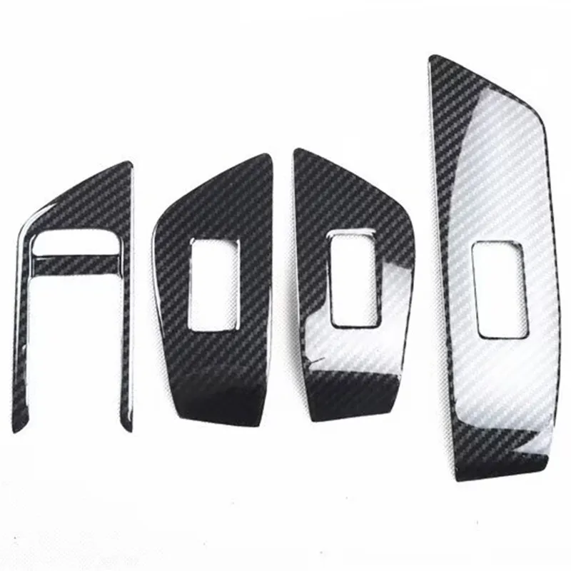 Fit For Audi A5L /A4L 2017 -2019  Car Interior Window Lift Control Door Armrest Panel Trim Cover Sticker Car Styling Accessories