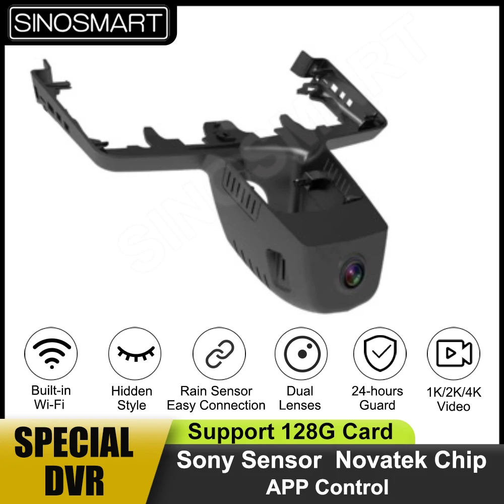 SINOSMART 1080P Novatek Wifi DVR Camera for 2022 BMW 4 Series, 8 Series 2023 SONY IMX307