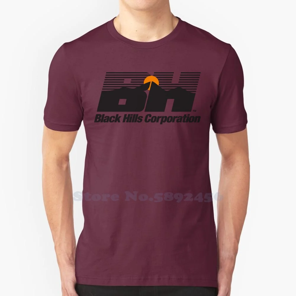 Black Hills Corporation Brand Logo High-quality T Shirts Fashion T-shirt New Graphic Tee