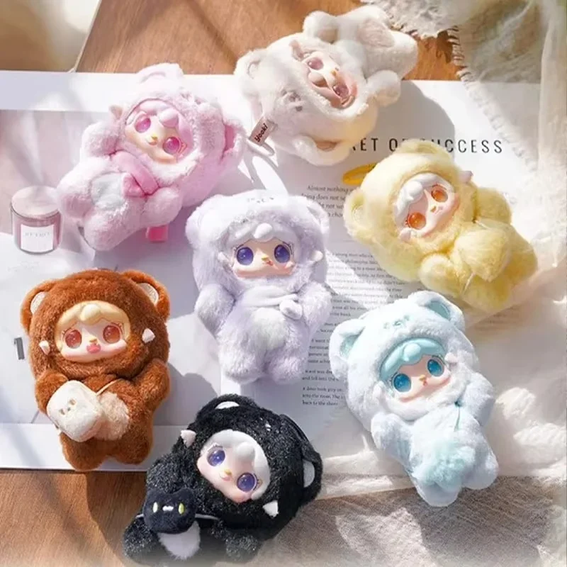 Yooki Oxygen Four Generations Bite A Bear Series Plush Blind Box Cute Doll Ornaments Bag Pendant Jewelry Girl Birthday Gift