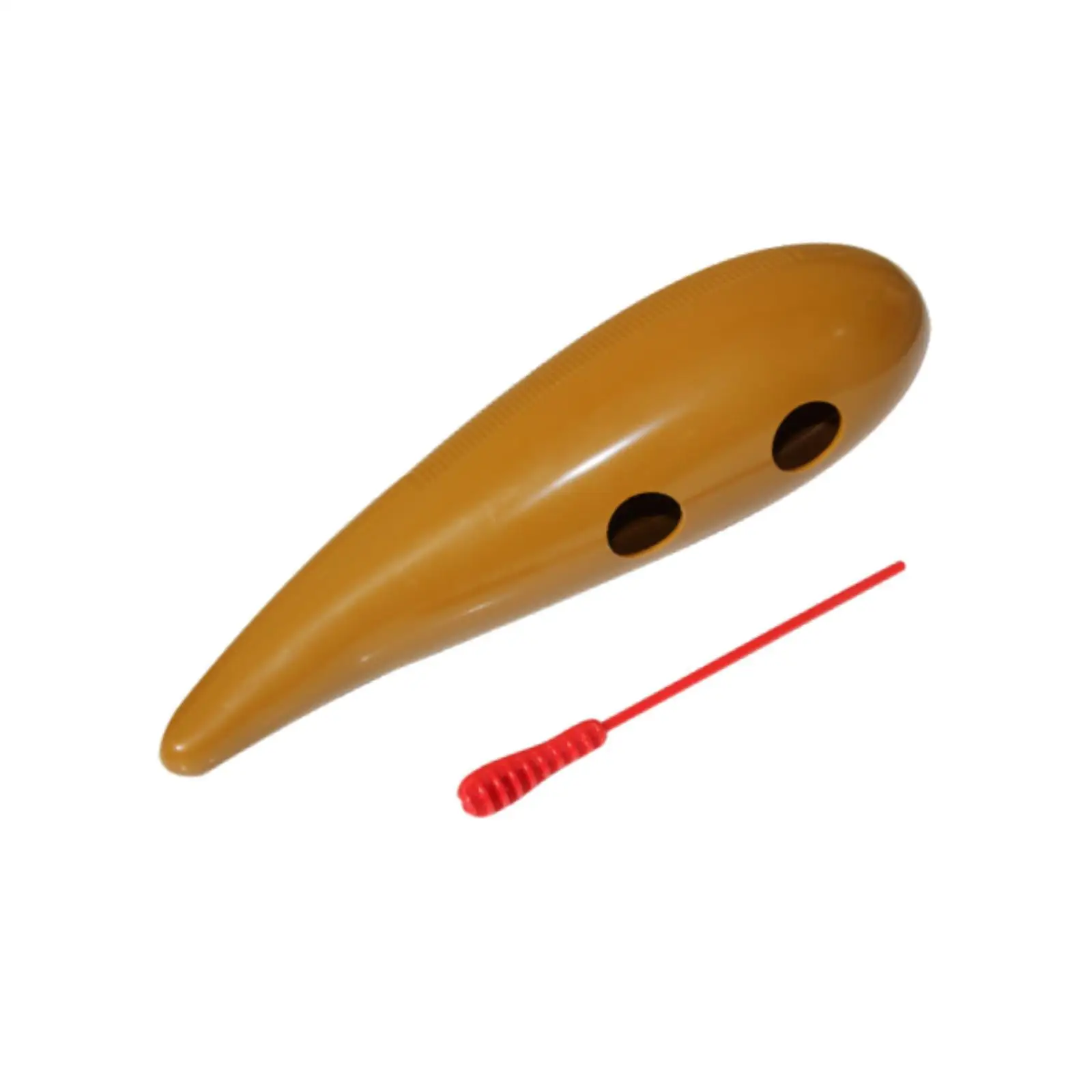 Instrumento Guiro con Forma de Pez, Material PP Duradero, Juguete Musical de Percusión Latina con Raspador para la Educación Temprana de Niños