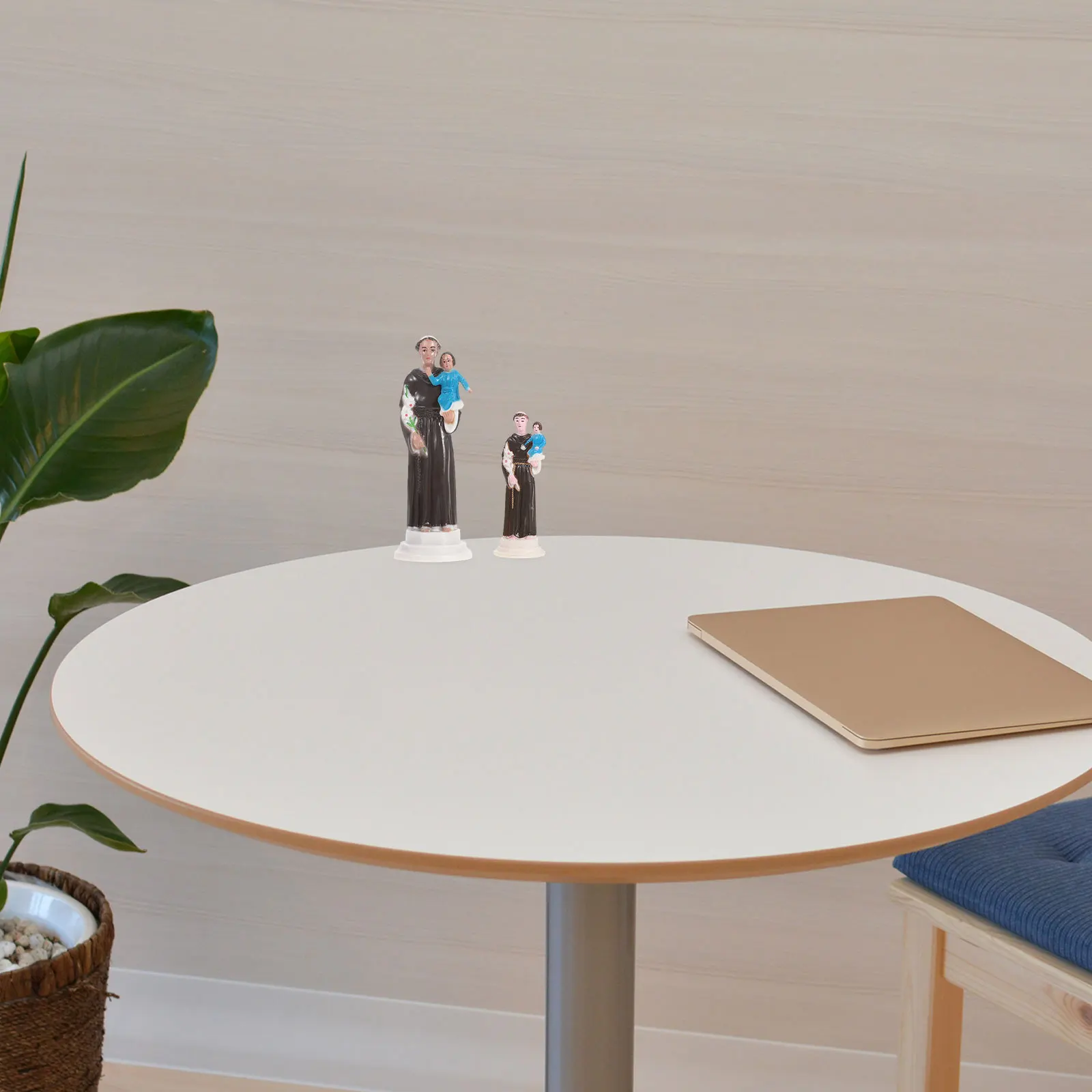 

2pcs Catholic Religious Handmade Baby Jesus Statue For Shelf Tabletop Desktop Decor Nativity Ornament Holy Child Figure