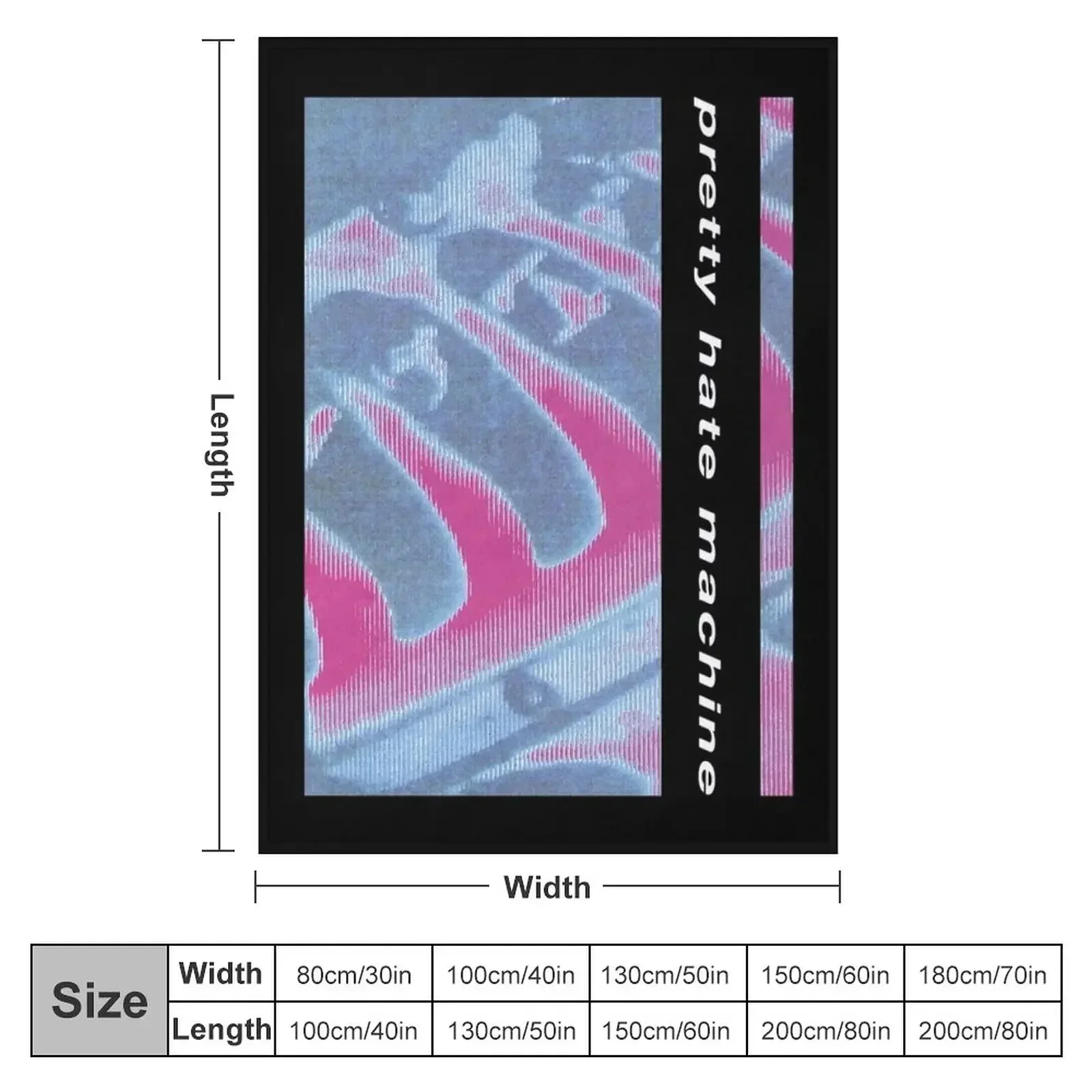 pretty hate machine Throw Blanket Decorative Throw Blankets For Sofas Cute blankets ands Blankets