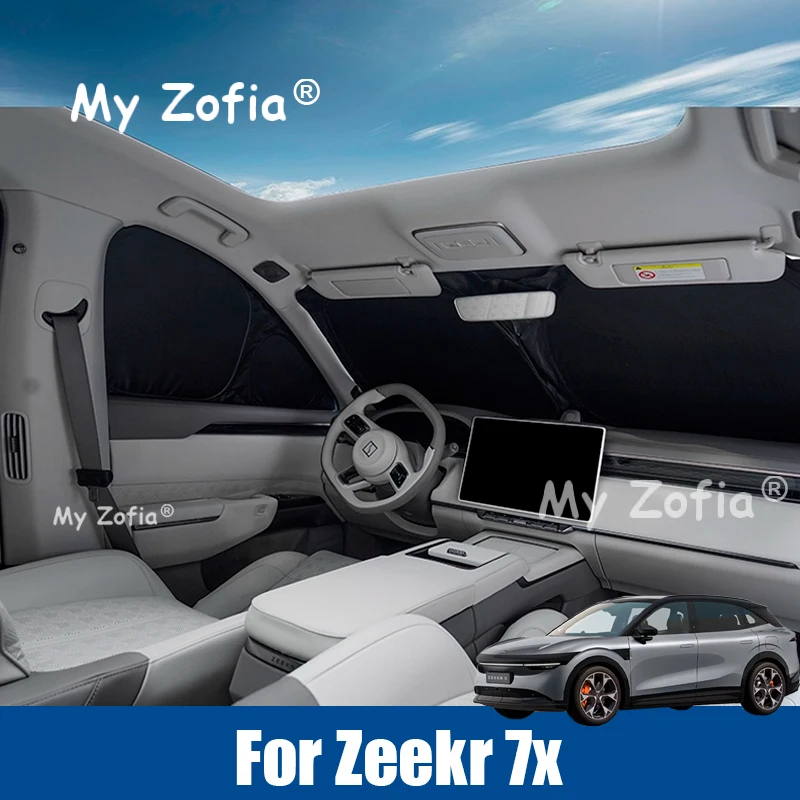 

For Zeekr 7x 2025 2026 Car Full Privacy Sun Shade Side Window Sunshade Skylight Blind Shading Windshield Cover Accessories