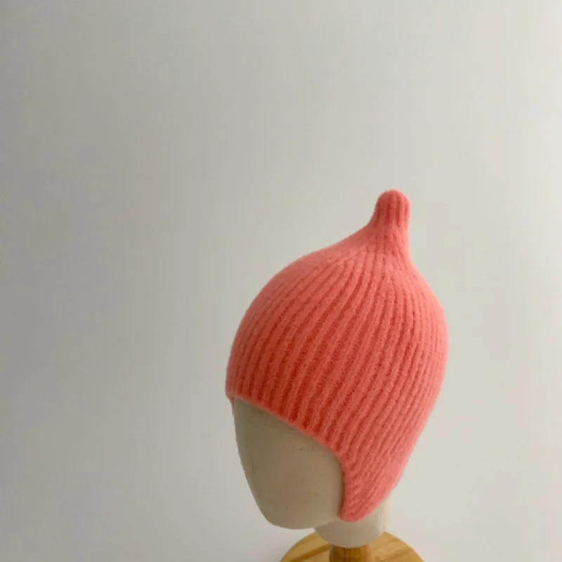 Gorro de lana suave para bebé, gorro de protección para los oídos, para otoño e invierno, 2024