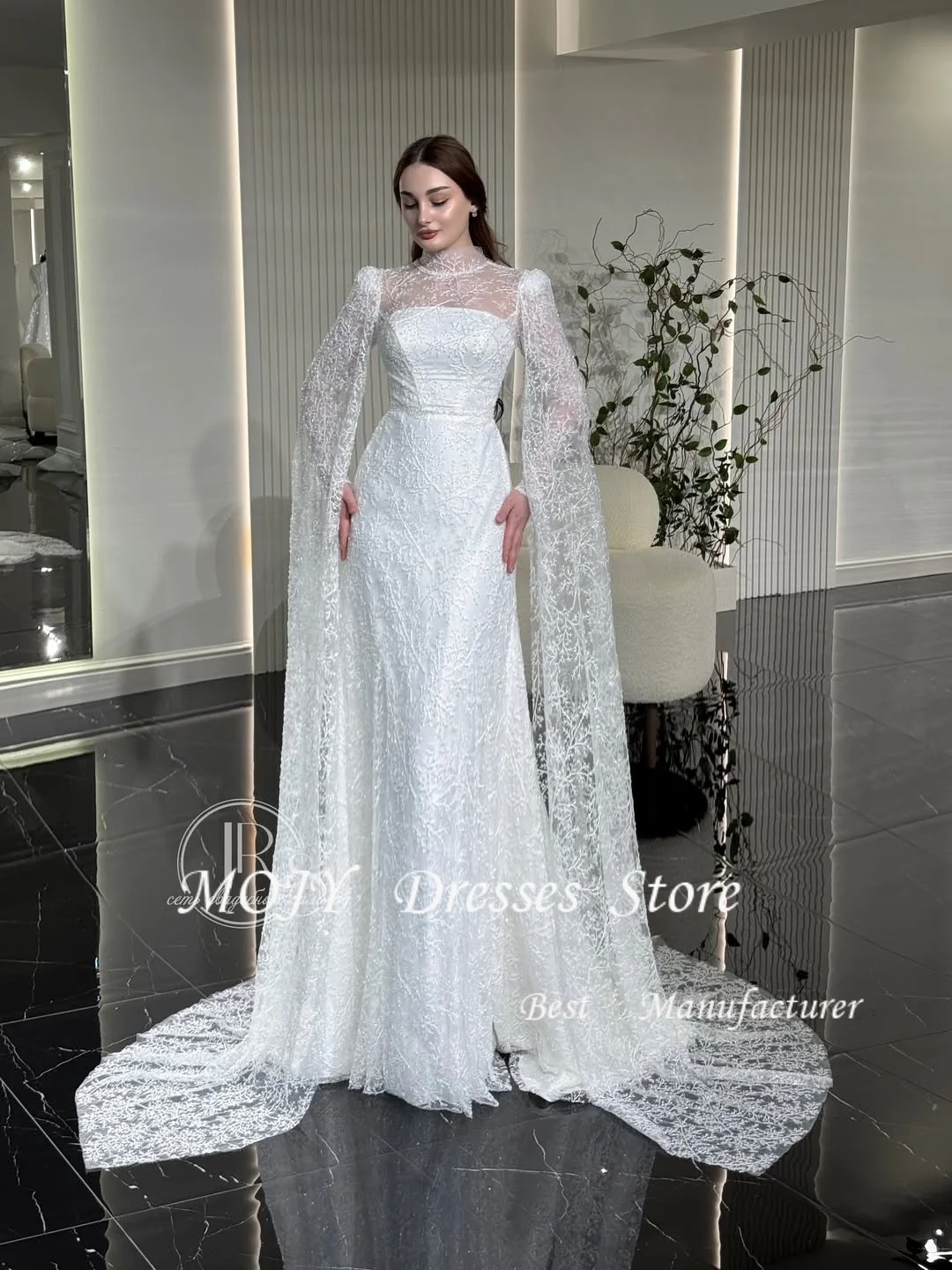 Customizable Lace Mermaid Wedding Dress