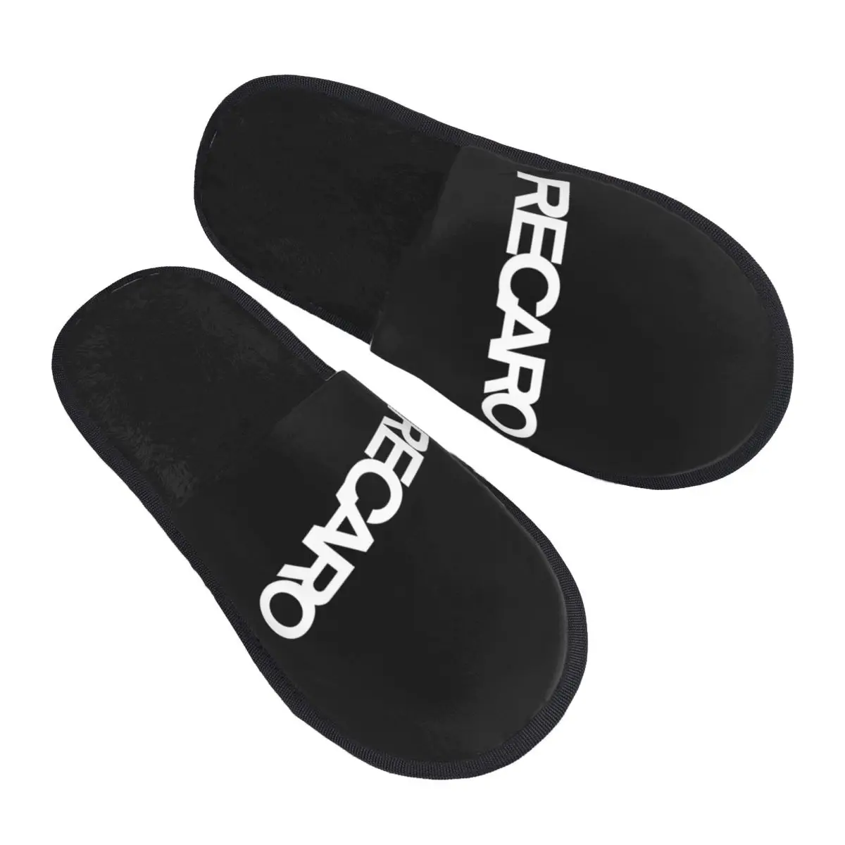 Custom Recaros Logo Guest Slippers for Bedroom Women House Slipper