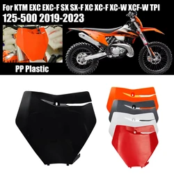 Motorcycle Front Number Plate Plastic Cover Black White Orange For KTM EXC EXCF SX SXF XC XCF XCW XCFW 125 150 250 300 350 450