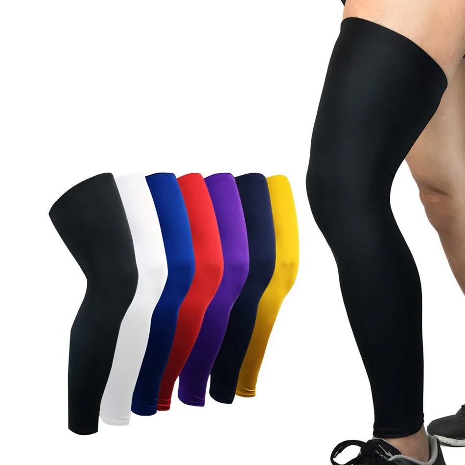 WOSWEIR 1PC Compressão Mangas Joelheiras para Homens Basquete Brace Elastic Joelheira Suporte Engrenagem de Proteção Voleibol Suporte