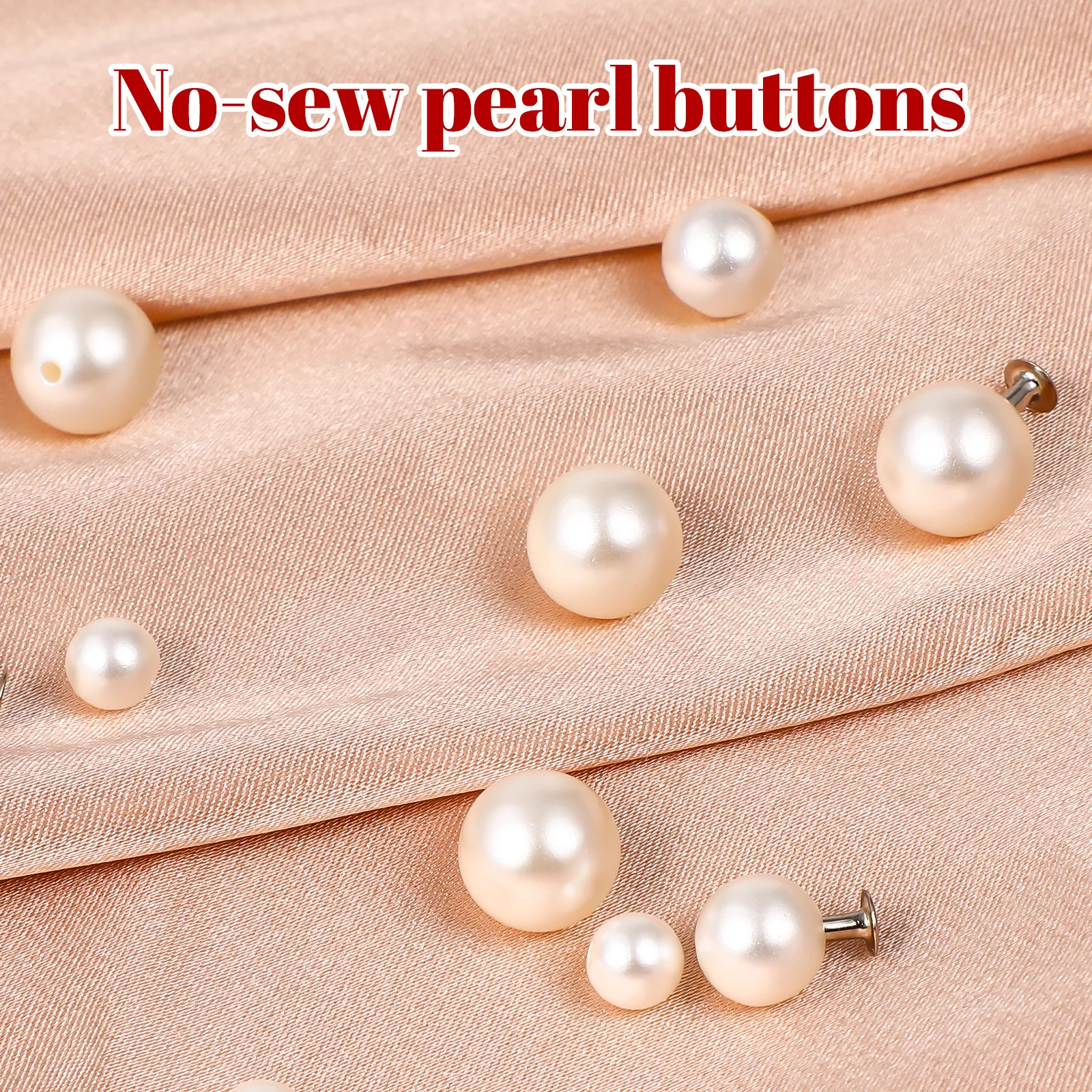 

Pearl Rivets Faux Pearls Rivets Studs 150Pairs DIY Accessories Hats Shoes Clothes Bags Bridal Veil Studs for Clothing