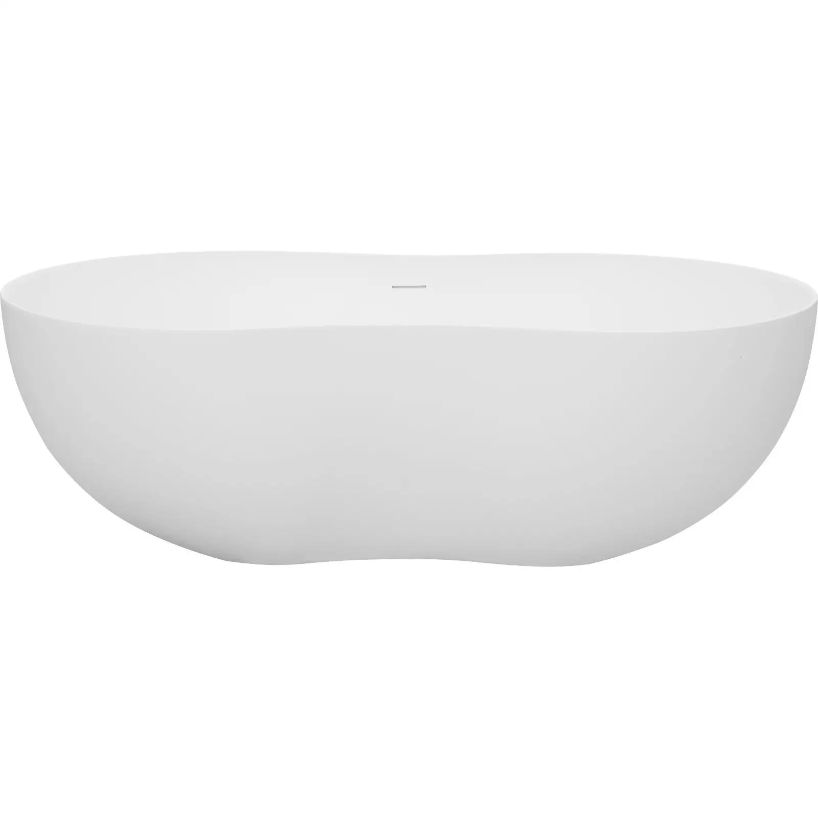 

67" Freestanding Solid Surface Bathtub, Stone Resin Freestanding Bath Tub