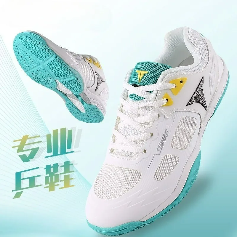 

2026 New Table Tennis Shoes For Men Women Top Quality Court Shoes Couples Anti Slip Badminton Shoes Unisex Sport Sneakers