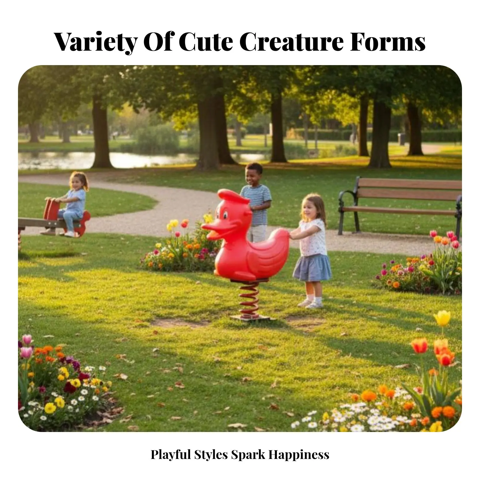 

CreatureShaped Coil Rocking Toy Single and Double Marineter Configurations Rocking Toy Colorful Design for Young Children