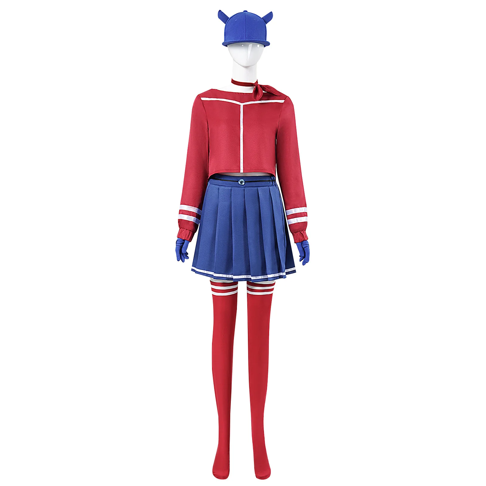 

Mita Cosplay Costume MiSide Mita One-Piece Dress Set Electronic Girlfriend JK Horror Game Character Play Costume Cosplay