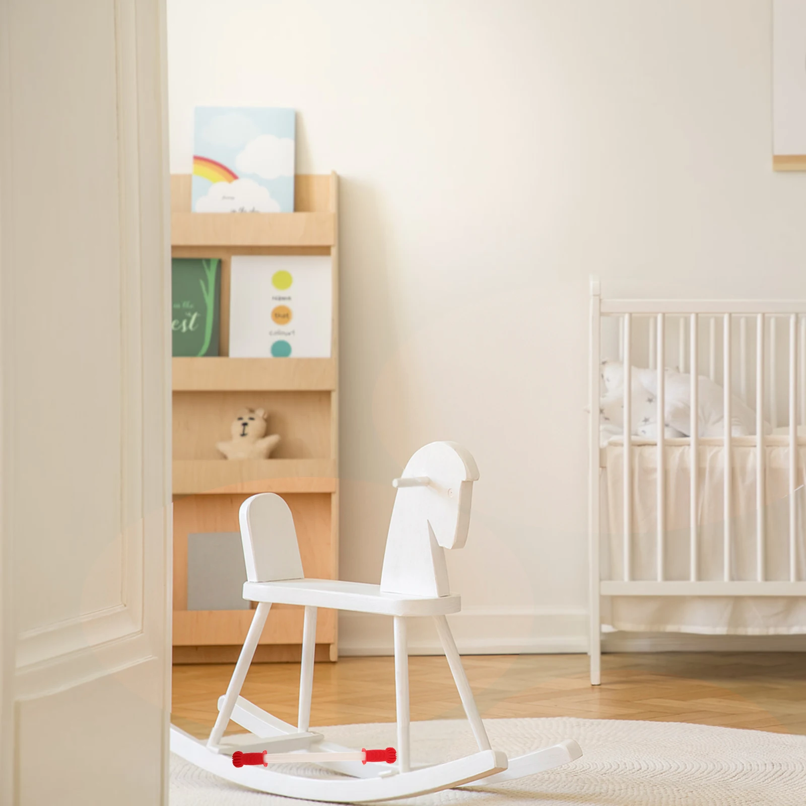 Children Plastic Horse Handle Toy Rocking Baby Toys Threaded Handles Children's