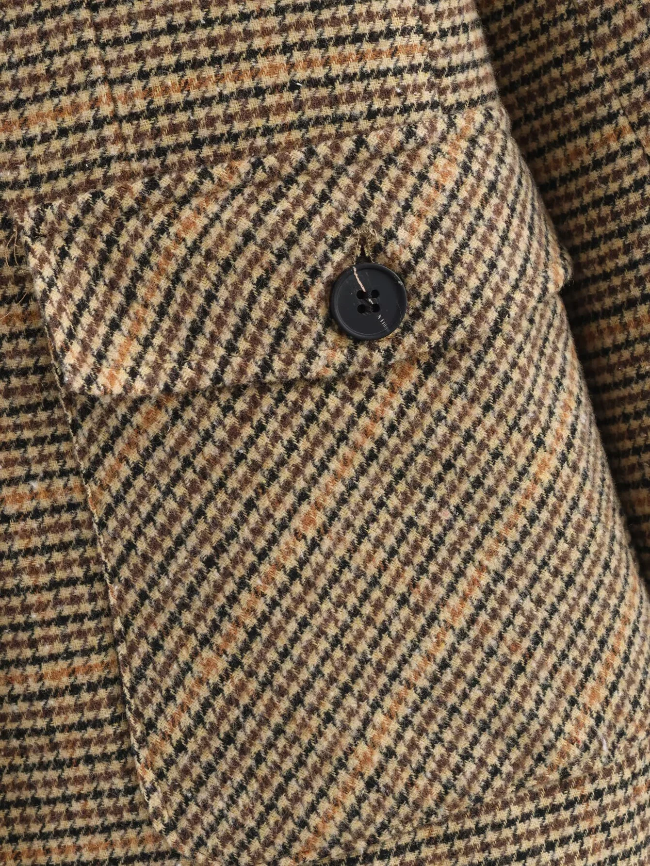 2025 Winter New Women's Retro Style Simple Commuter Casual Fashion Versatile Long-Sleeved Houndstooth Blazer