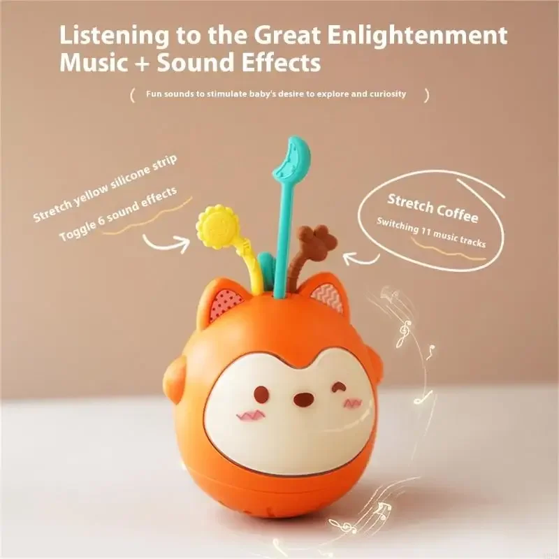 Cartoon Sensorische Entwicklung Spielzeug Musical Wobble Spielzeug Für Zahnen Erleichterung Und Schlaf Hilfe Infant Roly Poly