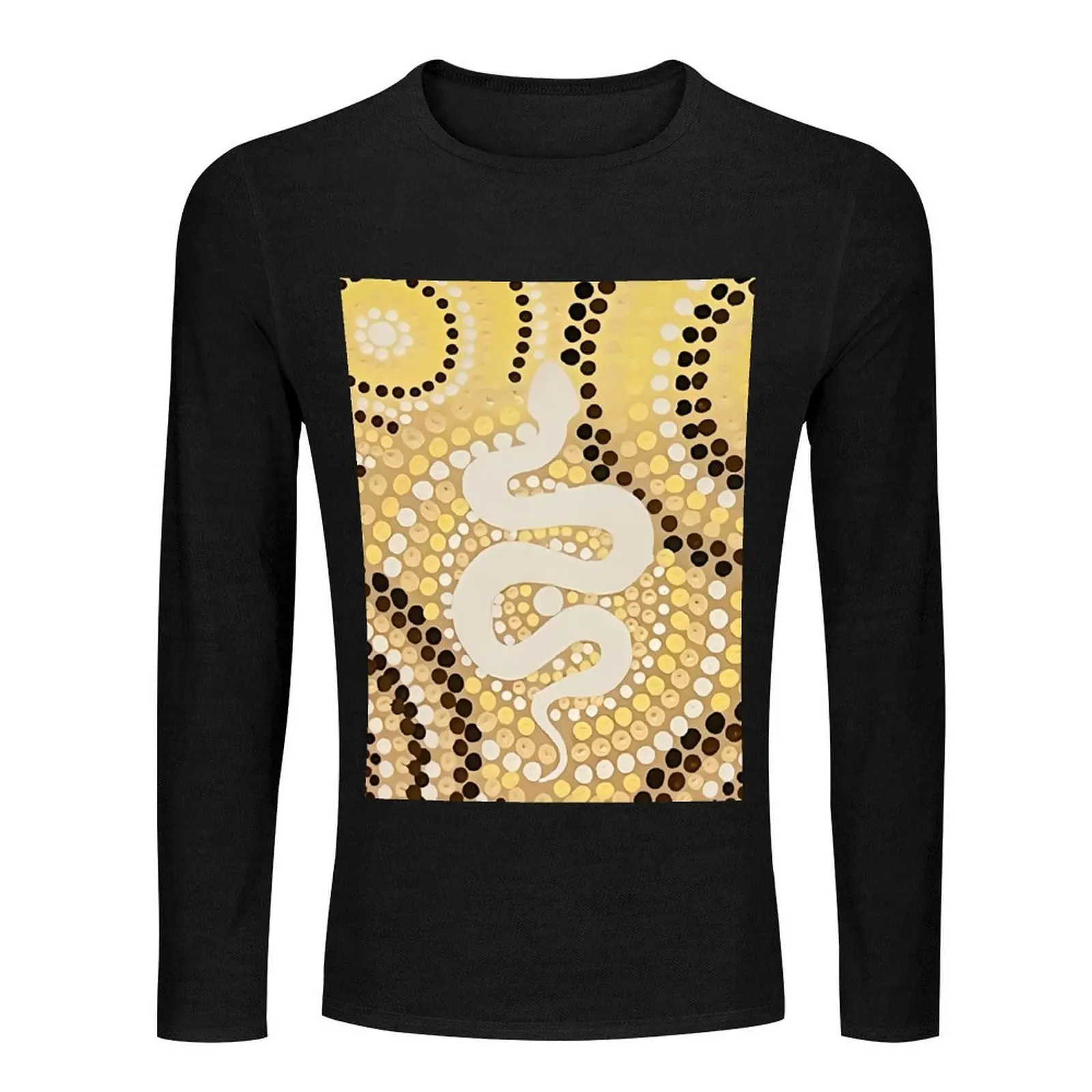 Carbal (Snake) Long T-Shirt Blouse plus size tops black t shirts animal print shirt for boys mens t shirt graphic