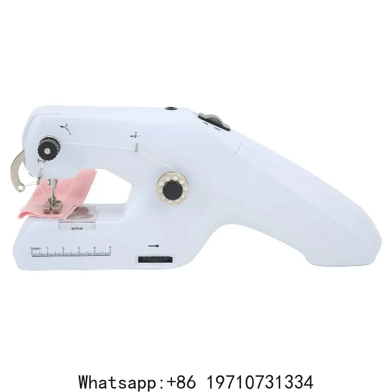 ZDML-6 Handheld Sewing Machine Portable Electric Dual Line Sewing Machine with Ergonomic Handle Sewing Machine