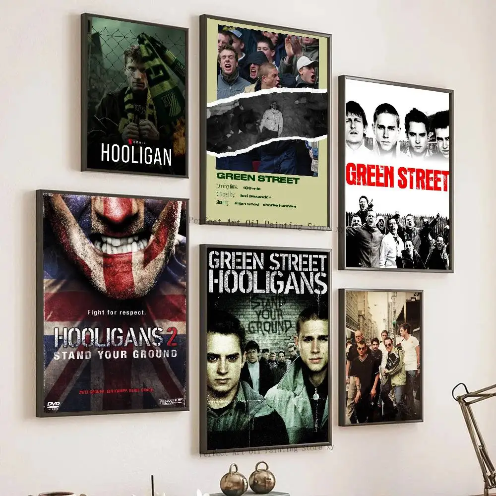 Hot Rare Movie Green Street Hooligans Posters Living Room Bar Cafe Quality Canvas Vintage Style Comics Painting Art Home Wall De