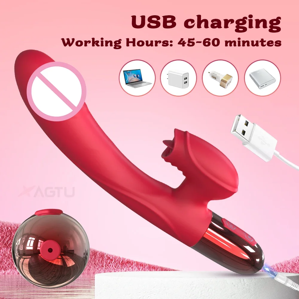 هزاز للنساء محفز البظر أنثى الاستمناء G بقعة دسار مع اللسان لعق الكبار السلع الجنس لعب للنساء 18 +