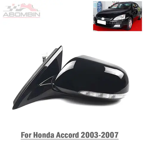 Car Rearview Mirror Side Mirror Assembly For Honda Accord 7th Generation 2003 2004 2005 2006 2007 With Turn Signal Lamp