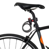 Universal Motorcycle Lock with Mounting Bracket Bicycle Steel Wire Lock Anti-Theft Mountain Bike Safety Lock for MTB Road Bike