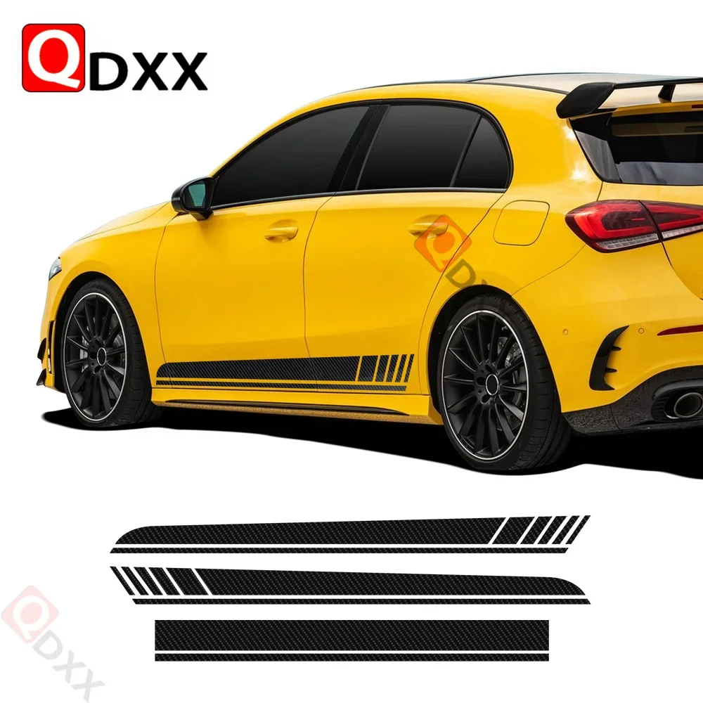 

Виниловая наклейка на капот автомобиля, боковые полосы, наклейка на порог для Mercedes Benz A-Class W177 5-дверный хэтчбек AMG 2018-наст. время