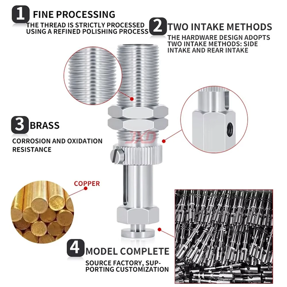 JXD PISCO VPC/VPD/PEEK Vacuum Sucker Metal Pneumatic Suction Cup Connecting Rod