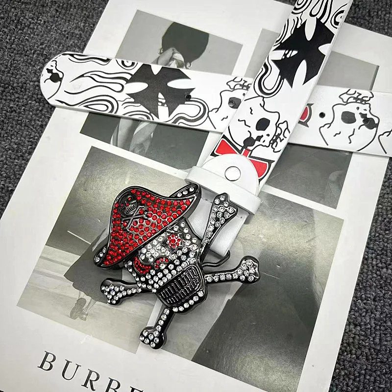 فاخر الرجال النساء قبعات رعاة البقر الغربية للجينز الشرير الصخرة كريستال رصع حزام مع الماس بنج بنج حجر الراين حزام الفتيات